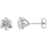 Picture of 2.00 Total Carat Stud Round Diamond Earrings