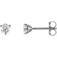 Picture of 0.33 Total Carat Stud Round Diamond Earrings