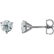 Picture of 1.00 Total Carat Stud Round Diamond Earrings