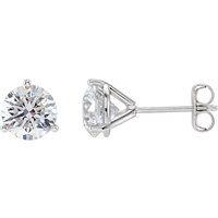 Picture of 1.50 Total Carat Stud Round Diamond Earrings