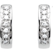 Picture of 0.17 Total Carat Hoop Round Diamond Earrings