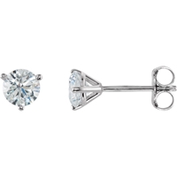 Picture of 0.75 Total Carat Stud Round Diamond Earrings