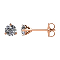Picture of 0.50 Total Carat Stud Round Diamond Earrings