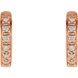 Picture of 0.10 Total Carat Hoop Round Diamond Earrings