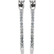 Picture of 0.25 Total Carat Hoop Round Diamond Earrings