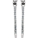 Picture of 0.25 Total Carat Hoop Round Diamond Earrings