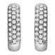 Picture of 0.33 Total Carat Hoop Round Diamond Earrings