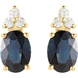 Picture of 0.13 Total Carat Designer Round Diamond Earrings