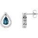 Picture of 0.33 Total Carat Designer Round Diamond Earrings