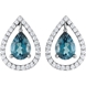 Picture of 0.33 Total Carat Designer Round Diamond Earrings