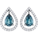 Picture of 0.33 Total Carat Designer Round Diamond Earrings
