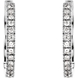 Picture of 0.17 Total Carat Hoop Round Diamond Earrings