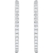 Picture of 5.00 Total Carat Hoop Round Diamond Earrings