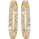 Picture of 3.00 Total Carat Hoop Round Diamond Earrings