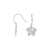Picture of 0.04 Total Carat Floral Round Diamond Earrings