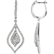 Picture of 1.00 Total Carat Designer Round Diamond Earrings