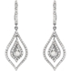 Picture of 1.00 Total Carat Designer Round Diamond Earrings