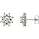 Picture of 1.75 Total Carat Halo Round Diamond Earrings