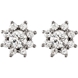 Picture of 1.75 Total Carat Halo Round Diamond Earrings