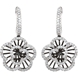 Picture of 0.50 Total Carat Floral Round Diamond Earrings