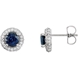 Picture of 0.38 Total Carat Halo Round Diamond Earrings