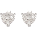 Picture of 0.17 Total Carat Heart Round Diamond Earrings