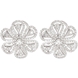 Picture of 1.25 Total Carat Floral Round Diamond Earrings