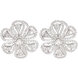 Picture of 1.25 Total Carat Floral Round Diamond Earrings