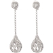 Picture of 1.00 Total Carat Designer Round Diamond Earrings