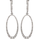 Picture of 1.25 Total Carat Designer Round Diamond Earrings