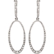 Picture of 1.25 Total Carat Designer Round Diamond Earrings