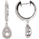 Picture of 0.50 Total Carat Hoop Round Diamond Earrings