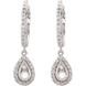 Picture of 0.50 Total Carat Hoop Round Diamond Earrings