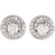 Picture of 0.75 Total Carat Designer Round Diamond Earrings