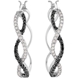 Picture of 0.50 Total Carat Hoop Round Diamond Earrings