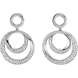 Picture of 0.63 Total Carat Designer Round Diamond Earrings