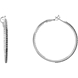 Picture of 1.88 Total Carat Hoop Round Diamond Earrings