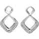 Picture of 0.10 Total Carat Designer Round Diamond Earrings