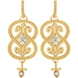 Picture of 0.28 Total Carat Designer Round Diamond Earrings