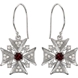 Picture of 0.33 Total Carat Designer Round Diamond Earrings