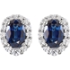 Picture of 0.33 Total Carat Halo Round Diamond Earrings