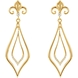 Picture of 0.10 Total Carat Floral Round Diamond Earrings