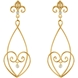 Picture of 0.10 Total Carat Floral Round Diamond Earrings