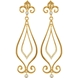 Picture of 0.17 Total Carat Floral Round Diamond Earrings