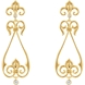 Picture of 0.17 Total Carat Floral Round Diamond Earrings
