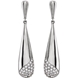 Picture of 0.33 Total Carat Designer Round Diamond Earrings
