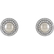 Picture of 0.20 Total Carat Halo Round Diamond Earrings