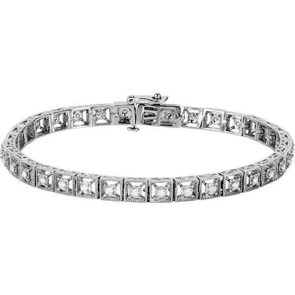 Picture of 0.51 Total Carat Tennis Round Diamond Bracelet