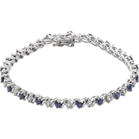 Picture of 0.11 Total Carat Line Round Diamond Bracelet