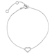Picture of 0.06 Total Carat Heart Round Diamond Bracelet